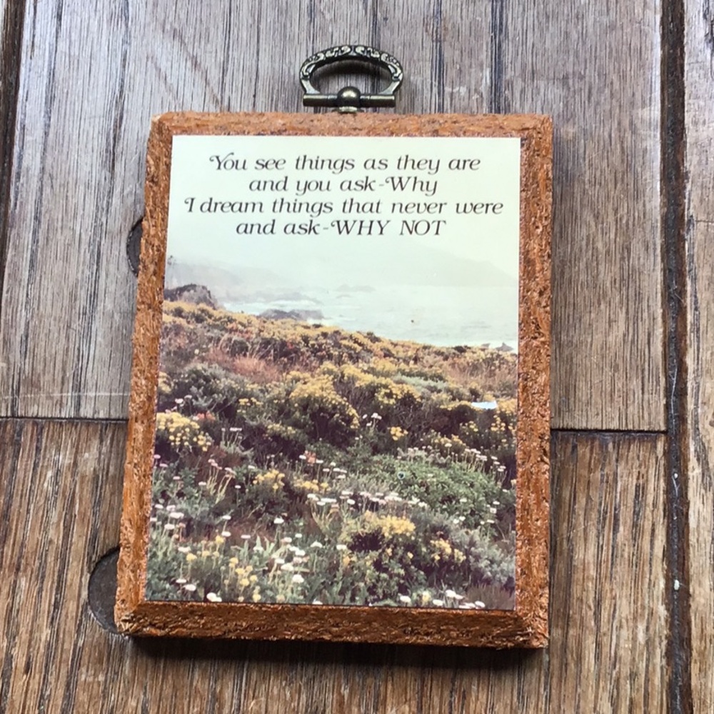 Vintage affirmation wall plaque sign, mini , inspiration